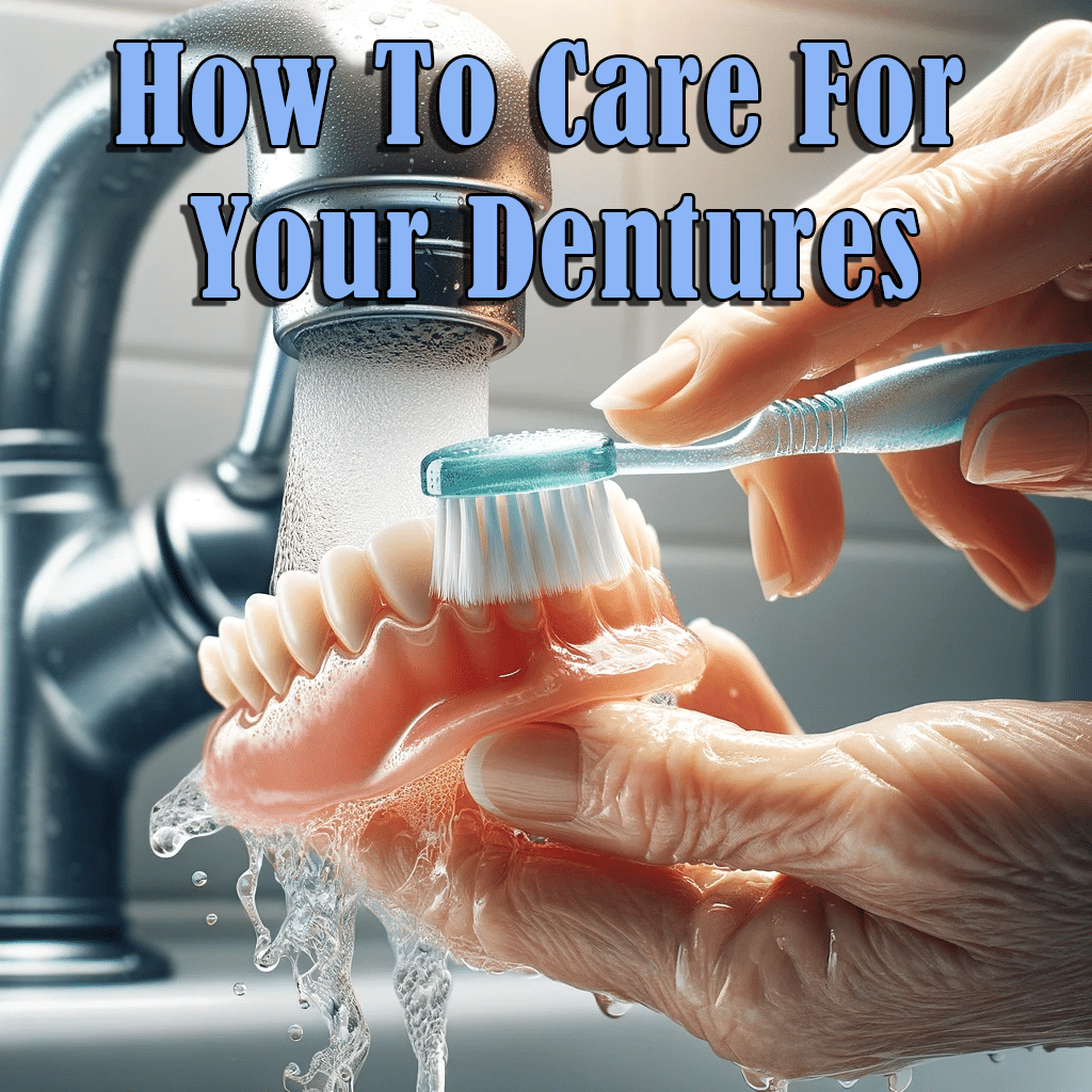 How To Care For Your Dentures; At-Home Cleaning & Whitening